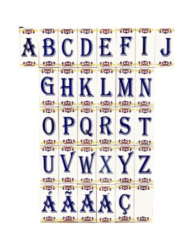 Letras Decorativas em Cerâmica
