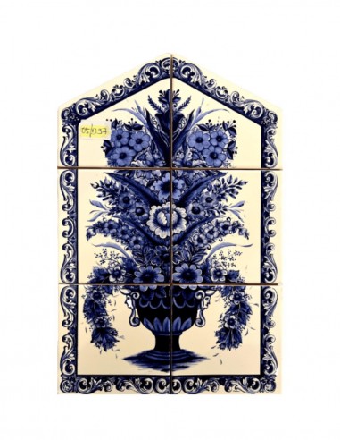 Painel de 6 Azulejos Recortados