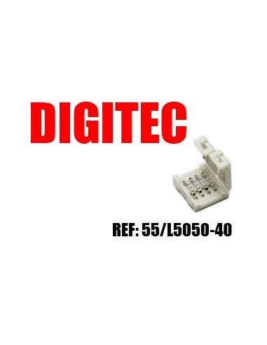 Ligador fita LED 10mm 4-linhas (RGB)