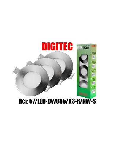 Downlights/Painéis Redondo 5W 375lm...