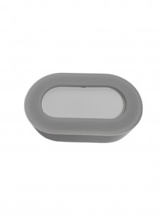 Aplique Cinzento 12W IP54...