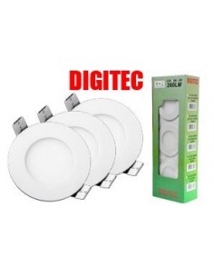 Kit de 3 Downlight Redondo...
