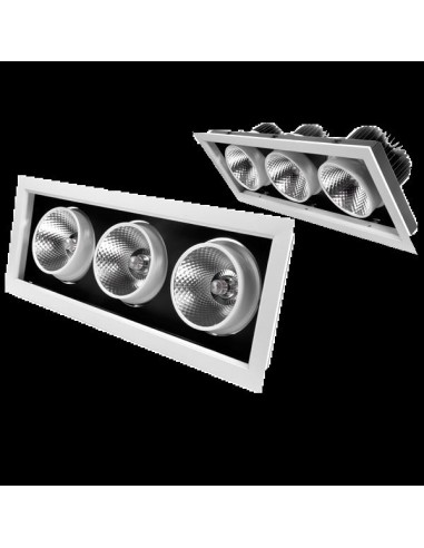 Projetor COB 30W*3 2500lm 3000K