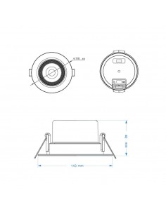 Downlight Redondo CCT 9W...